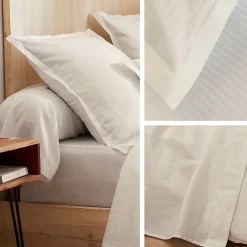 Linnea Housse de couette 260x240 cm satin de coton GRAND HÔTEL sable* Housse De Couette