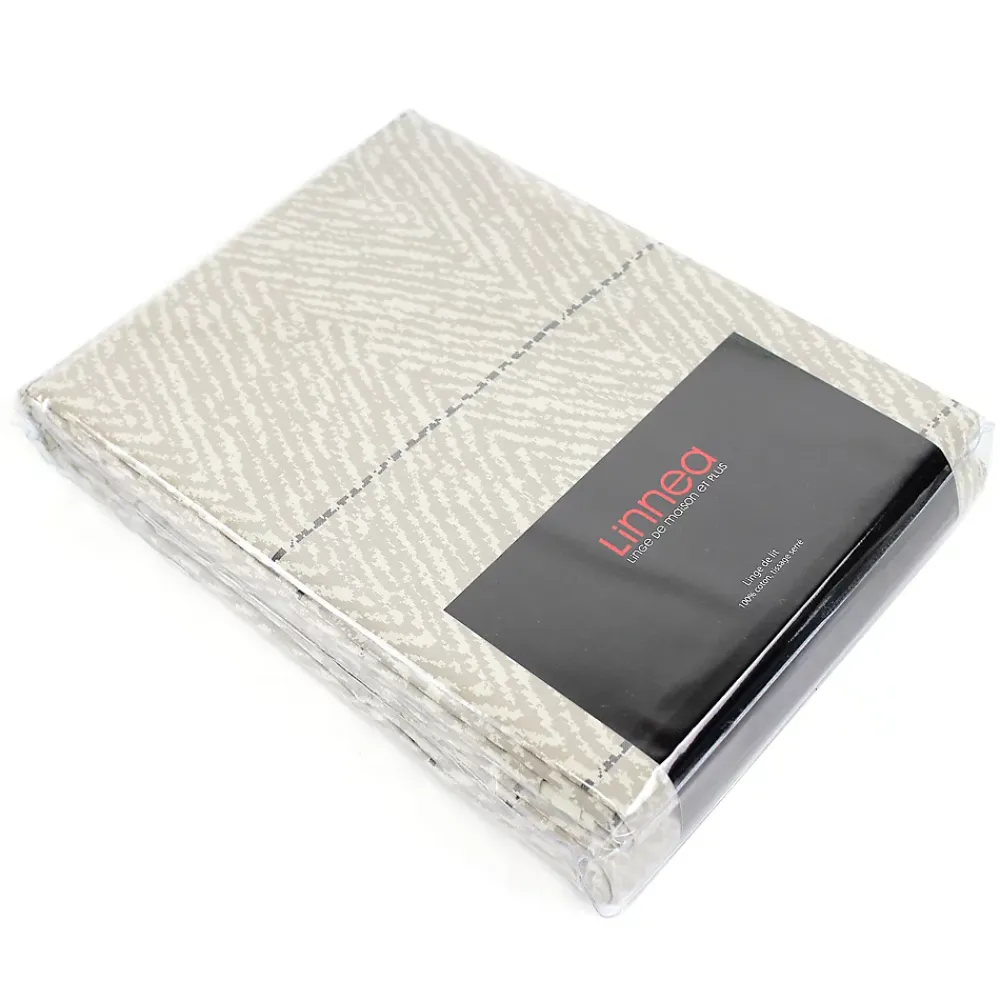 Linnea Housse de couette 260x240 cm Satin de coton ODEON Marron clair* Housse De Couette