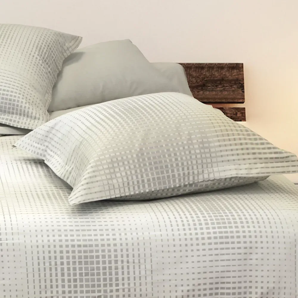 Linnea Housse de couette 240x220 cm Satin de coton CONCORDE Gris clair* Housse De Couette