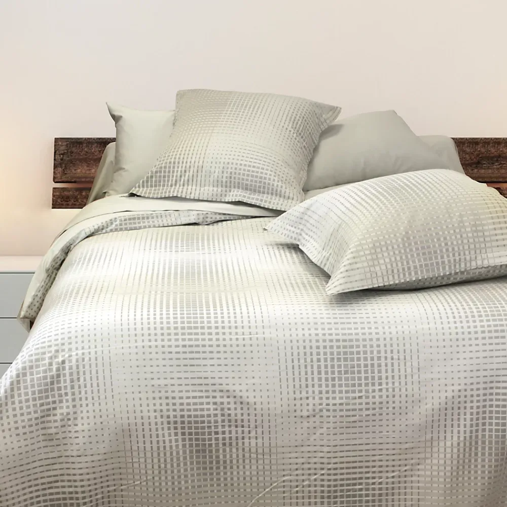 Linnea Housse de couette 240x220 cm Satin de coton CONCORDE Gris clair* Housse De Couette