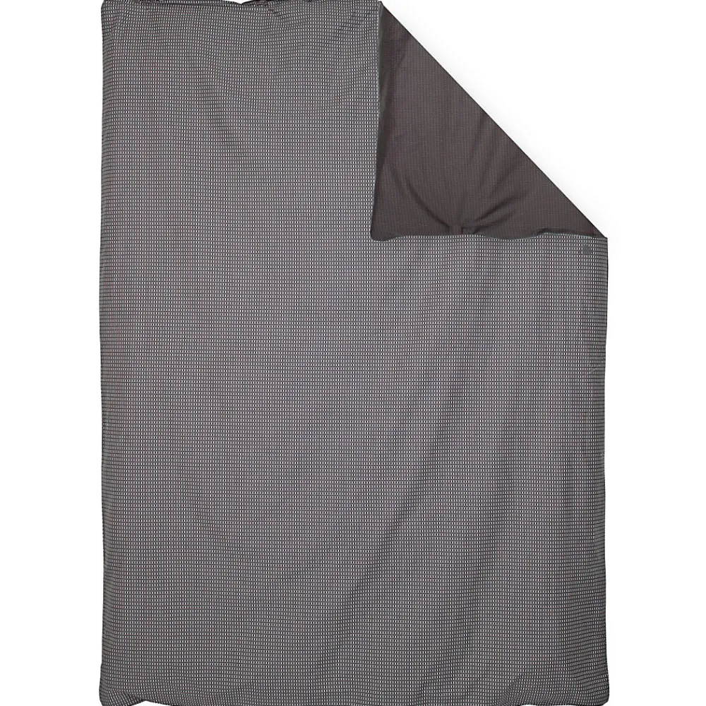 Linnea Housse de couette 140x200 cm satin de coton ENZO noir* Housse De Couette