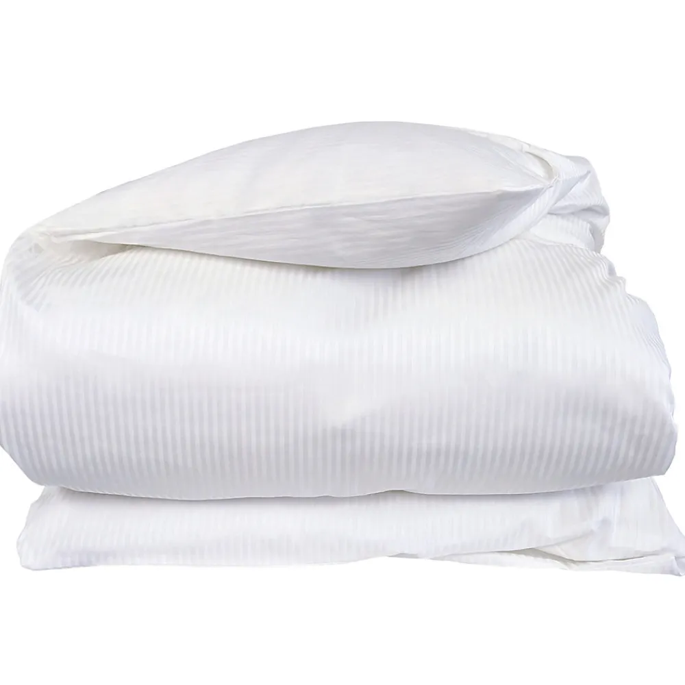 Housse de couette 140x200 cm satin de coton GRAND HÔTEL blanc>Linnea Best