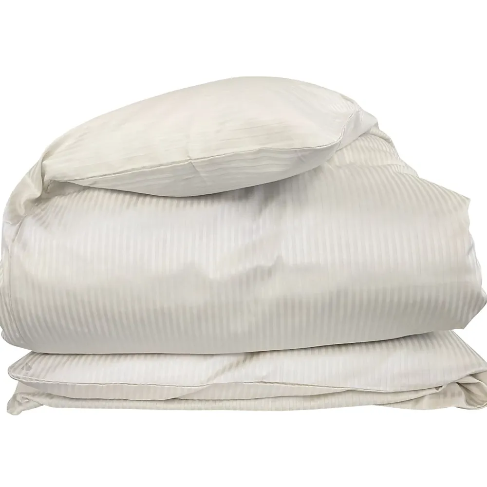 Linnea Housse de couette 140x200 cm satin de coton GRAND HÔTEL sable* Housse De Couette