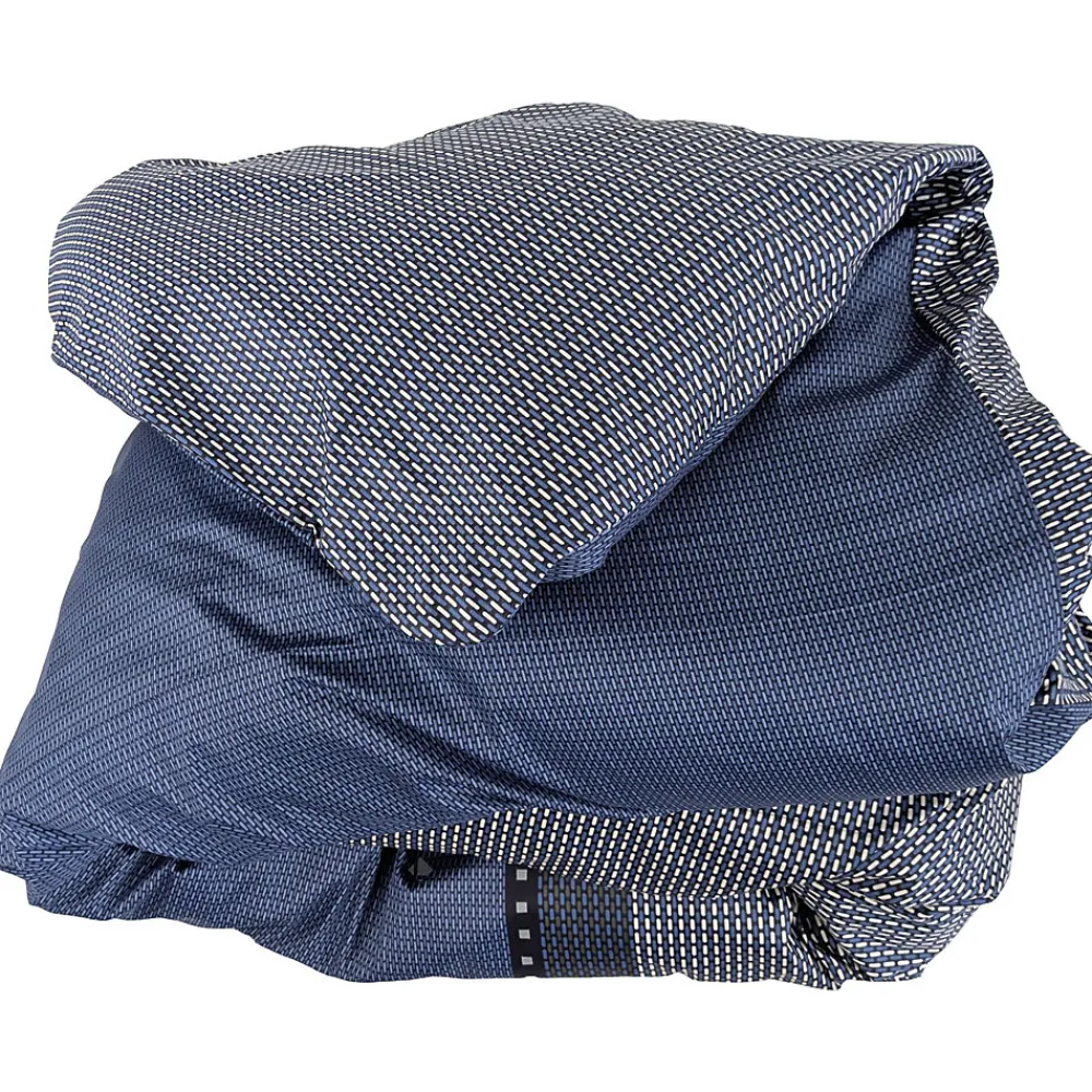 Linnea Housse de couette 140x200 cm satin de coton ENZO bleu* Housse De Couette