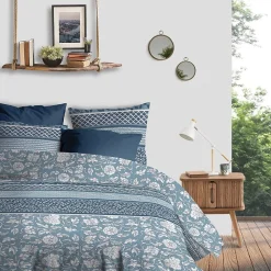 Housse de couette 240x220 Debby + 2 taies coton bio 57 fils>Atelier Du Coton Hot