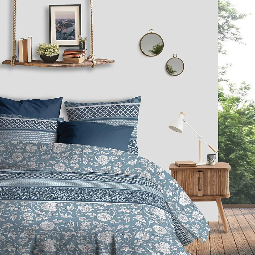 Housse de couette 240x220 Debby + 2 taies coton bio 57 fils>Atelier Du Coton Hot