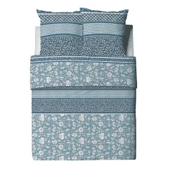 Housse de couette 260x240 Debby + 2 taies coton bio 57 fils><noscript><img width=