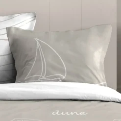 STOF Housse de couette 240x220 DUNES + 2 taies coton 57 fils* Housse De Couette