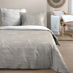 STOF Housse de couette 240x220 DUNES + 2 taies coton 57 fils* Housse De Couette