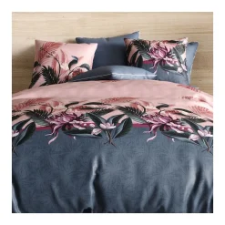 Housse de couette 240x220 FLORA + 2 taies coton 57 fils>Atelier Du Coton New