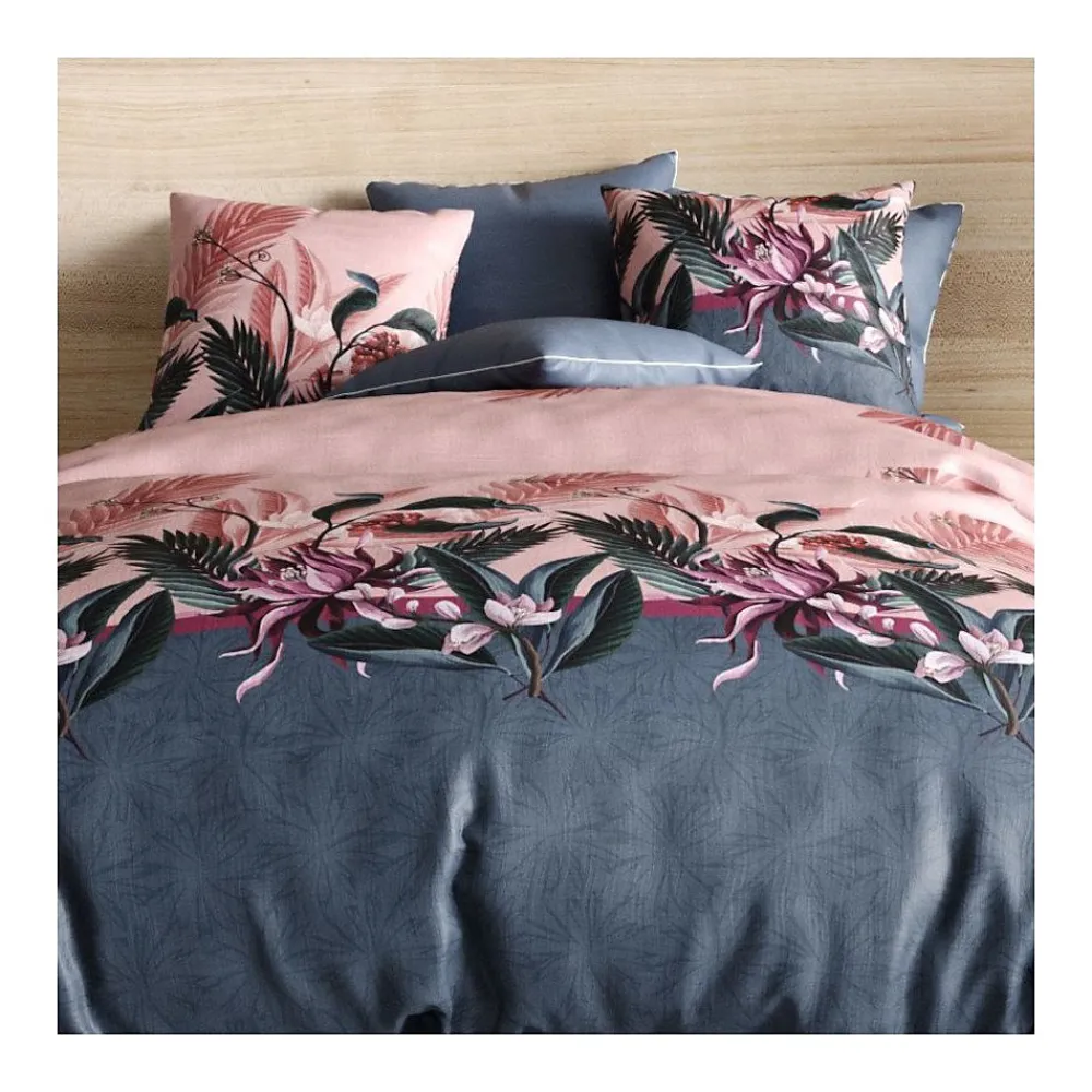 Housse de couette 240x220 FLORA + 2 taies coton 57 fils>Atelier Du Coton New