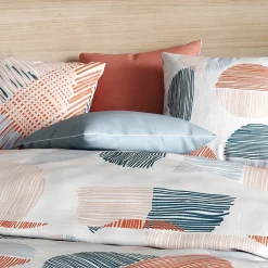 Housse de couette 240x220 Halley + 2 taies coton 57 fils><noscript><img width=