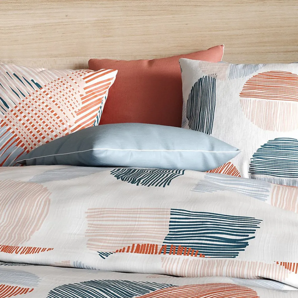 Housse de couette 240x220 Halley + 2 taies coton 57 fils>Atelier Du Coton Discount