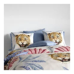 Atelier Du Coton Housse de couette 260x240 JAVA + 2 taies coton 57 fils* Housse De Couette
