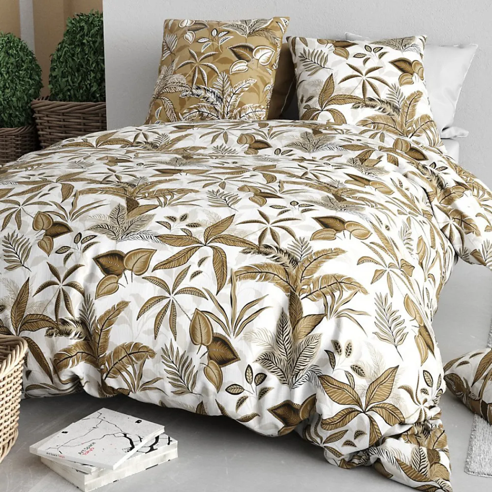Atelier Du Coton Housse de couette 240x220 KAHONI + 2 taies coton 57 fils* Housse De Couette