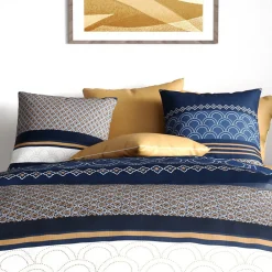 Housse de couette 260x240 KALYPSO + 2 taies coton 57 fils>Atelier Du Coton