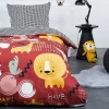 Housse de couette 140x200 Kids Happy Savane + 1 taie 100% coton 57 fils>Today Clearance