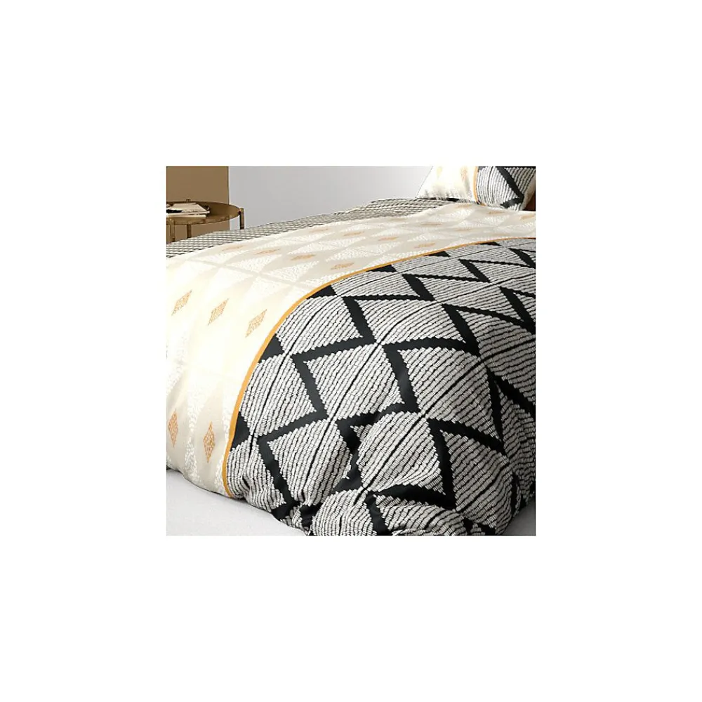 Atelier Du Coton Housse de couette 260x240 MADI + 2 taies coton 57 fils* Housse De Couette