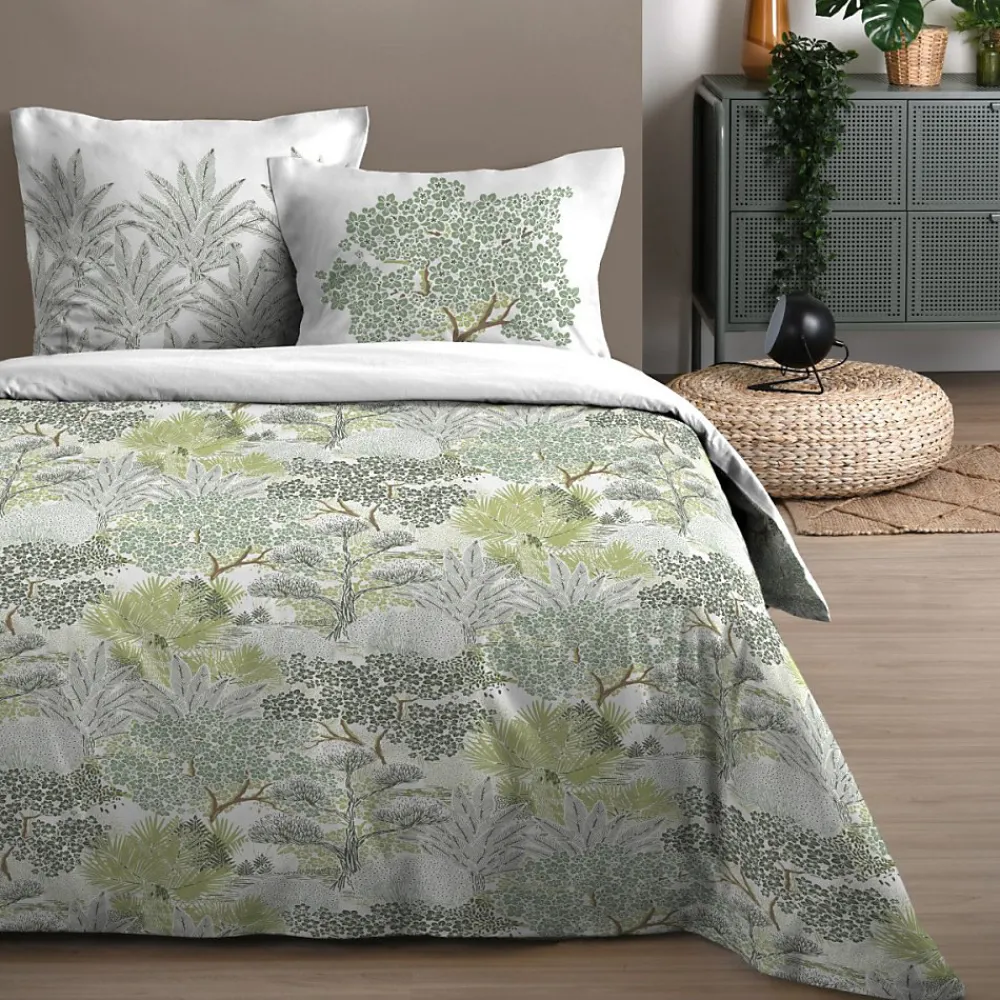 STOF Housse de couette 240x220 MERLIN + 2 taies coton 57 fils* Housse De Couette