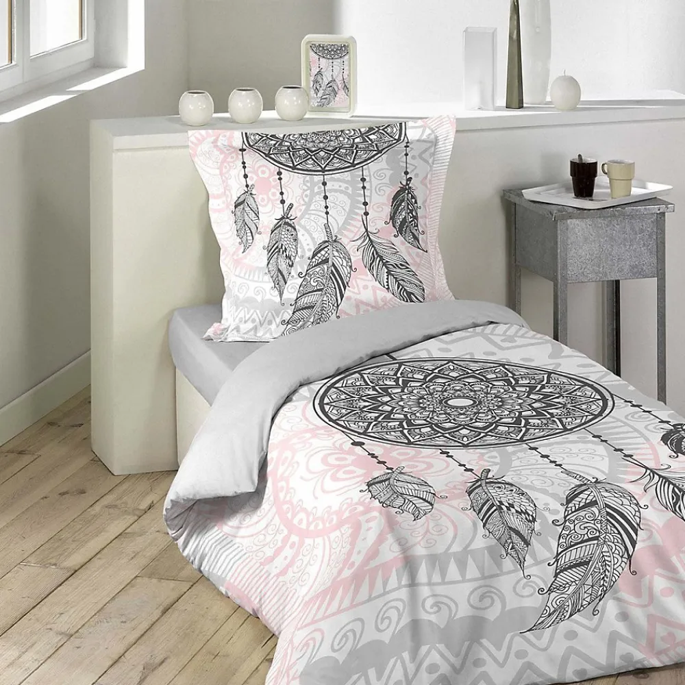 Douceur D'Intérieur Housse de couette 140x200 Namaste + 1 taie 100% coton* Housse De Couette