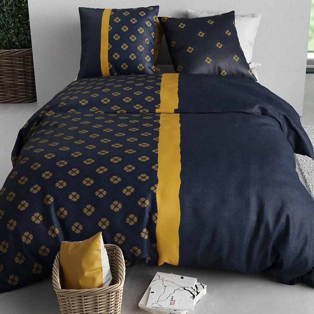 Housse de couette 240x220 NIL + 2 taies coton 57 fils>Atelier Du Coton Hot