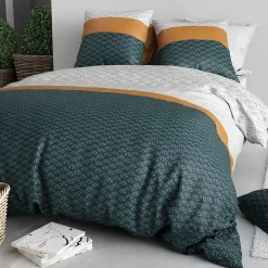 Atelier Du Coton Housse de couette 240x220 ORUS + 2 taies coton 57 fils* Housse De Couette