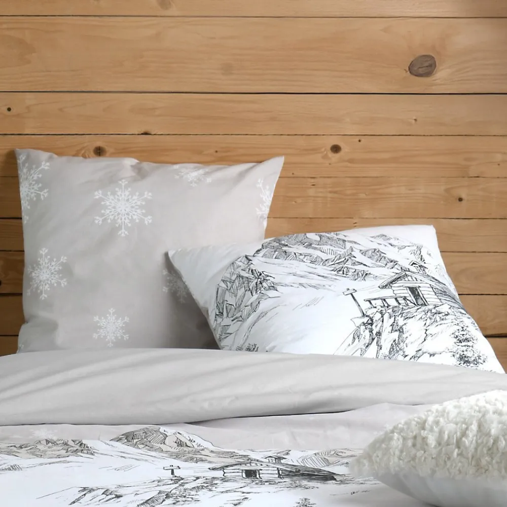 Housse de couette 260x240 REFUGE + 2 taies coton 57 fils>STOF Hot