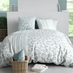 Atelier Du Coton Housse de couette 240x220 ROSSI + 2 taies coton 57 fils* Housse De Couette