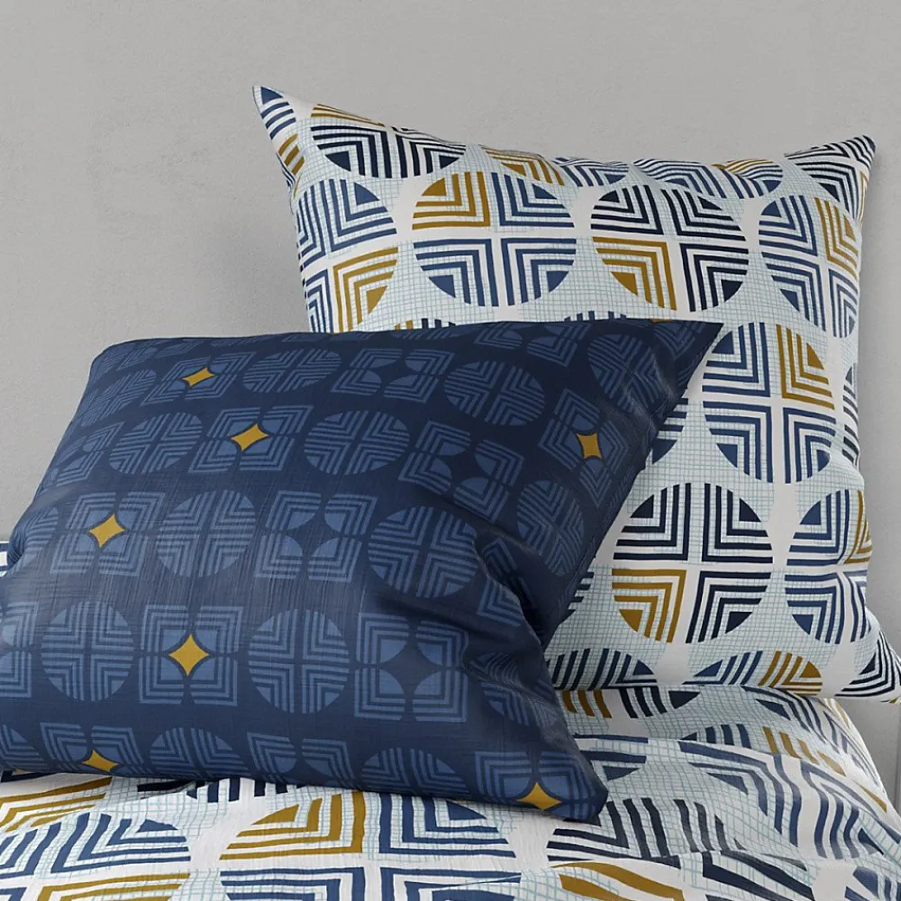 Atelier Du Coton Housse de couette 240x220 Sirius + 2 taies coton 57 fils* Housse De Couette