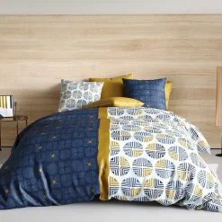 Atelier Du Coton Housse de couette 240x220 Sirius + 2 taies coton 57 fils* Housse De Couette