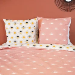 Cote Deco Housse de couette 260x240 TERRAMEA + 2 taies 100% coton adouci 57 fils/cm2* Housse De Couette