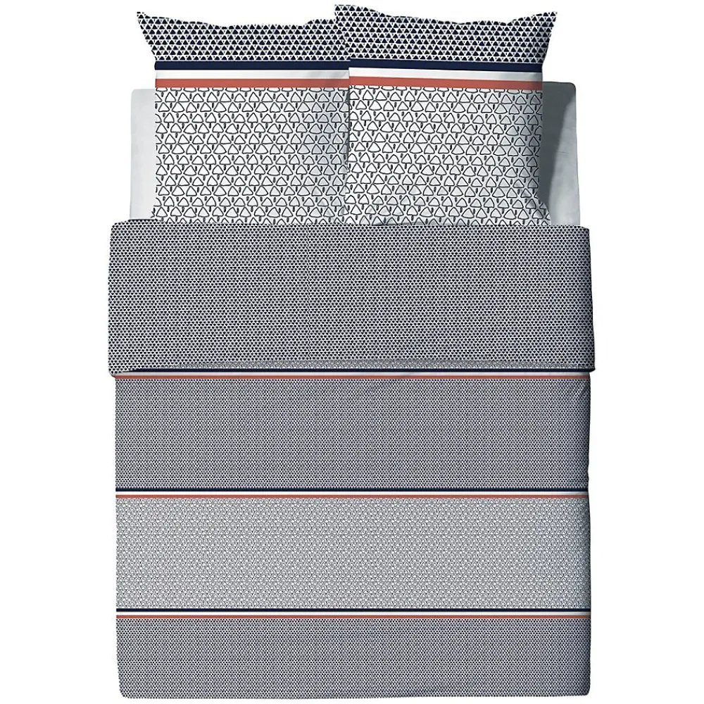Atelier Du Coton Housse de couette 240x220 Tilak + 2 taies coton 57 fils* Housse De Couette