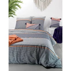 Atelier Du Coton Housse de couette 240x220 Tilak + 2 taies coton 57 fils* Housse De Couette