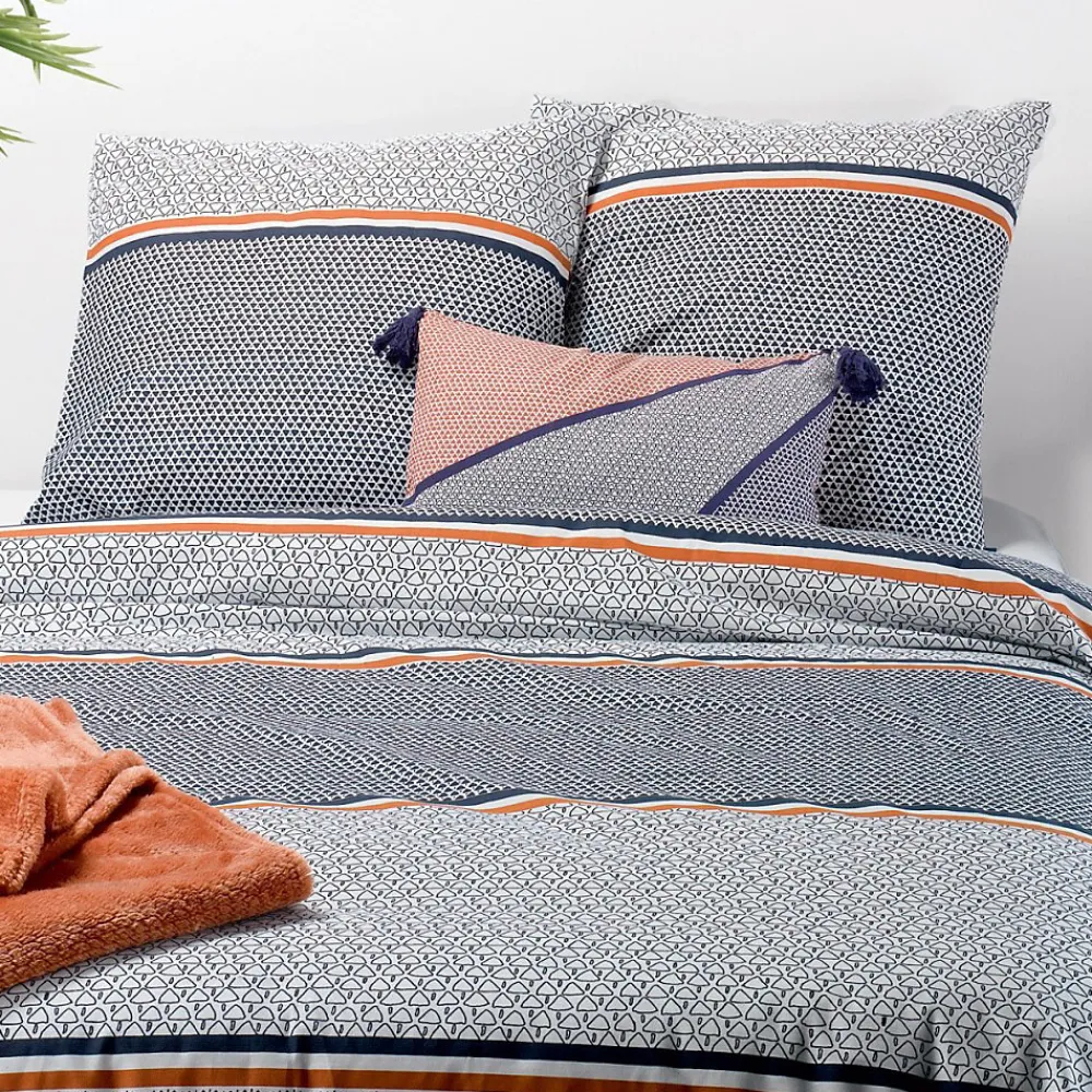 Atelier Du Coton Housse de couette 240x220 Tilak + 2 taies coton 57 fils* Housse De Couette