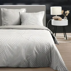 STOF Housse de couette 240x220 TORY + 2 taies coton 57 fils* Housse De Couette