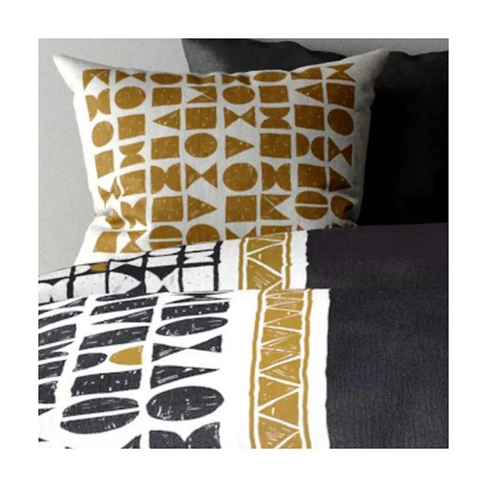 Housse de couette 240x220 Union + 2 taies coton 57 fils>Atelier Du Coton Online