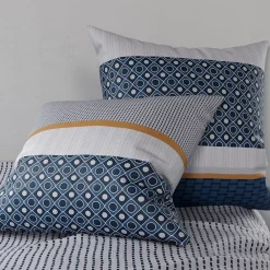 Atelier Du Coton Housse de couette 260x240 ZANTE + 2 taies coton 57 fils* Housse De Couette