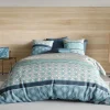 Atelier Du Coton Housse de couette 240x220 ZIRCON + 2 taies coton 57 fils* Housse De Couette