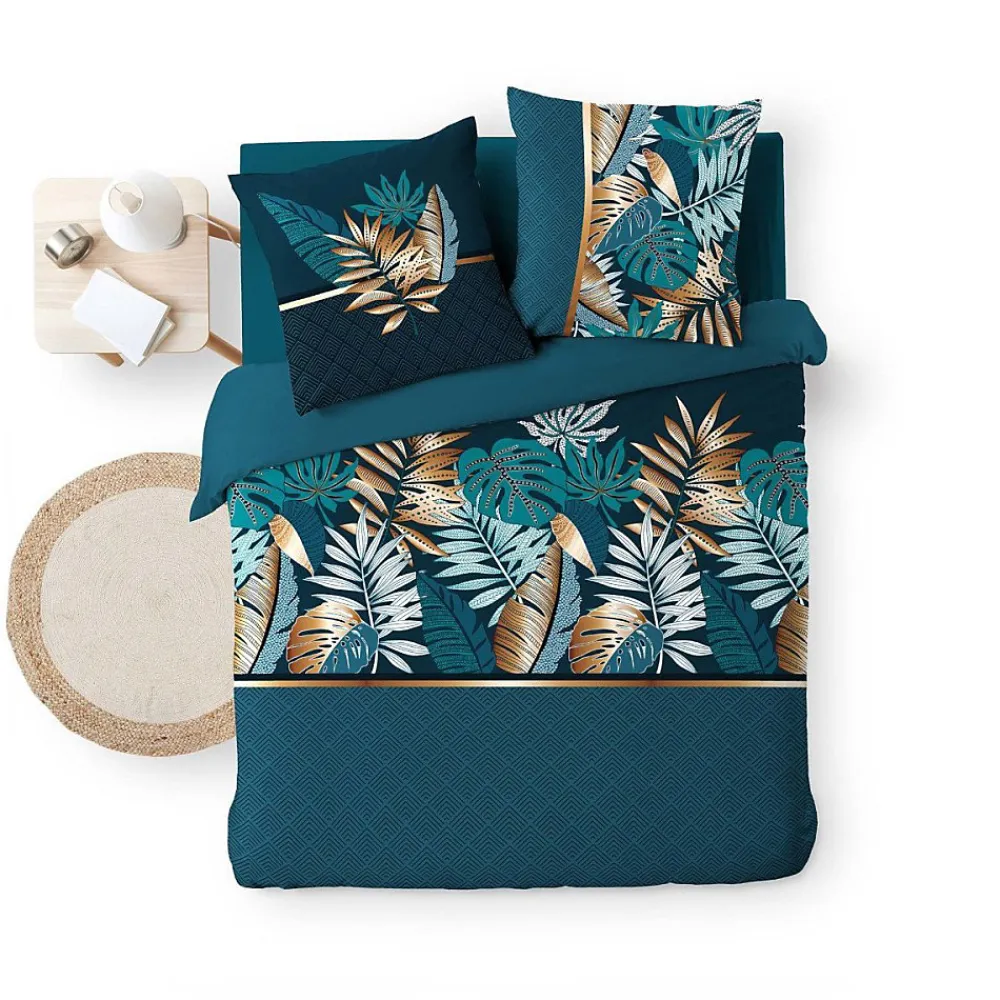 100Comfort Housse de couette 260x240cm + 2 taies ALIANOR 100% coton* Housse De Couette
