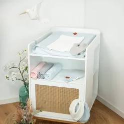 Sevira Kids Housse de matelas à langer Nid d'abeille* Drap Housse|Drap Housse
