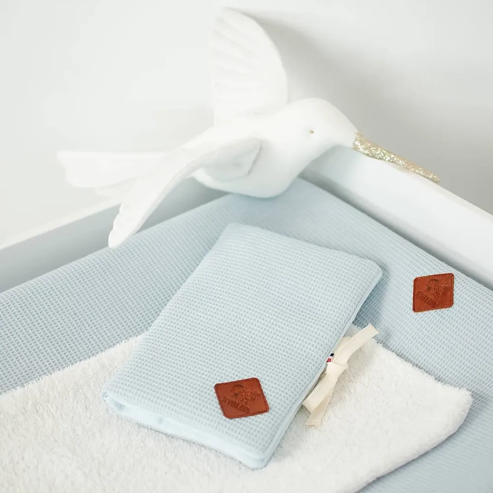 Sevira Kids Housse de matelas à langer Nid d'abeille* Drap Housse|Drap Housse