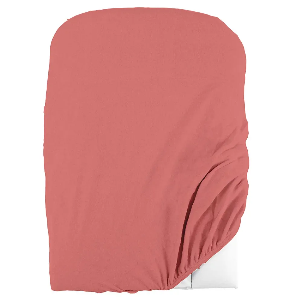 Domiva Housse de matelas à langer en éponge bouclette (50x75 cm - Terracotta)* Drap Housse|Drap Housse