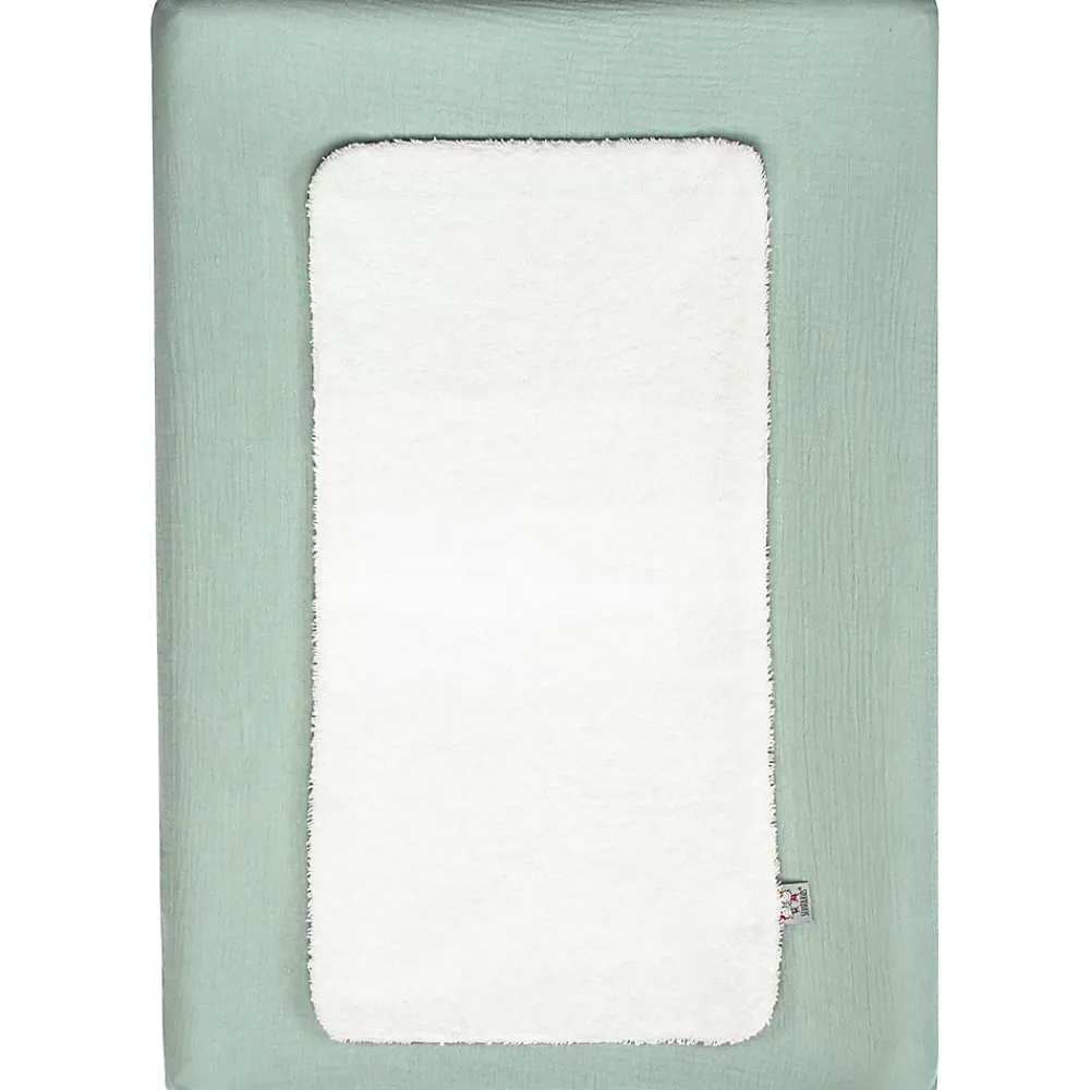 Sevira Kids Housse de matelas à langer + éponge bambou Jeanne* Drap Housse|Drap Housse