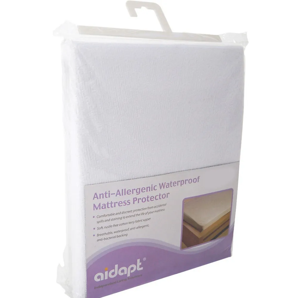 Housse de matelas imperméable et Anti-Acariens et Anti-Bactérien - pour lit simple>Aidapt Best