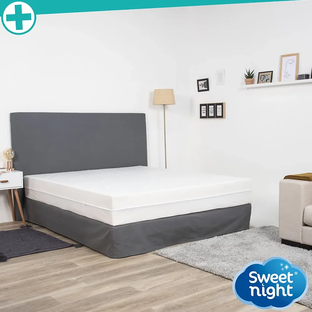 Sweetnight Housse intégrale matelas - Anti-Punaise de lit - Fermeture à glissière - Sans traitement chimique - Ep. Jusqu'à 25 cm* Protège Matelas