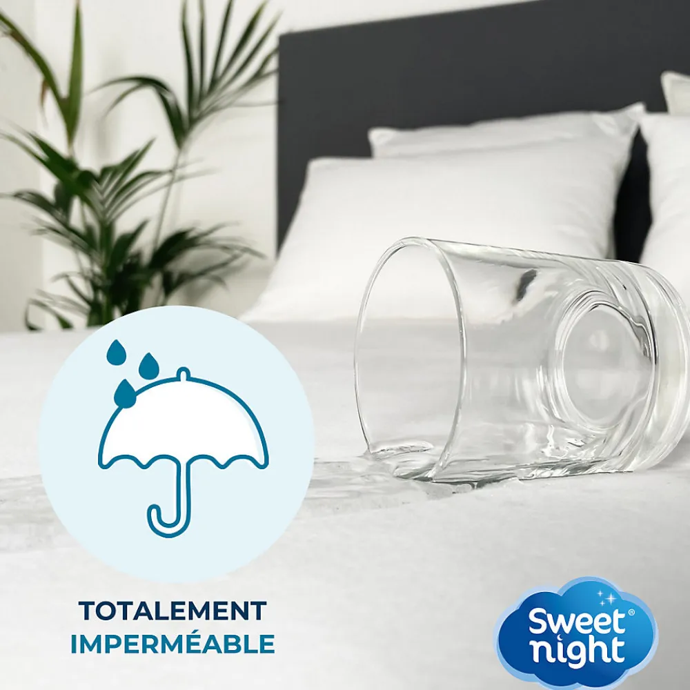 Housse intégrale matelas imperméable - Anti-Punaise de lit et Anti-acariens - Sans traitement chimique - Ep. jusqu'à 25 cm>Sweetnight Clearance
