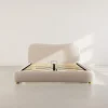 Best Mobilier Hugo - lit coffre - 160x200 cm - en velours texturé -* Lit Coffre