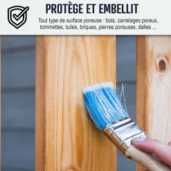 Arcane Industries Huile de lin cuite pour entretien des bois, parquets, meubles, terrasse, pierres naturelles - 1 L -* Huile De Lin