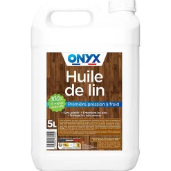 Onyx Huile de lin entretien, protection bois, carrelages, tomettes 1L* Huile De Lin