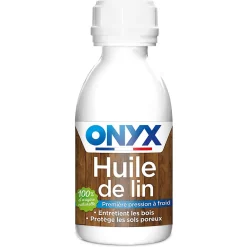 Huile de lin bricolage 190 ml pour bois, tommettes, terres cuites>Onyx